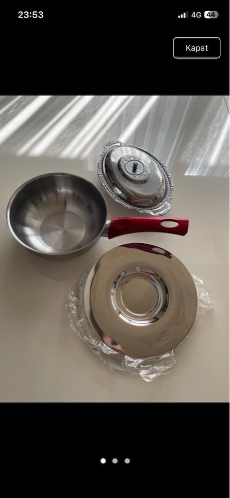 bir koli mutfak eşyaları bazıları sıfır - 10