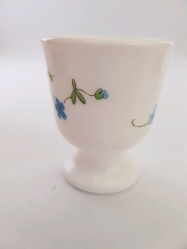 Vintage Mavi Çiçekli Yumurtalık.. - 3