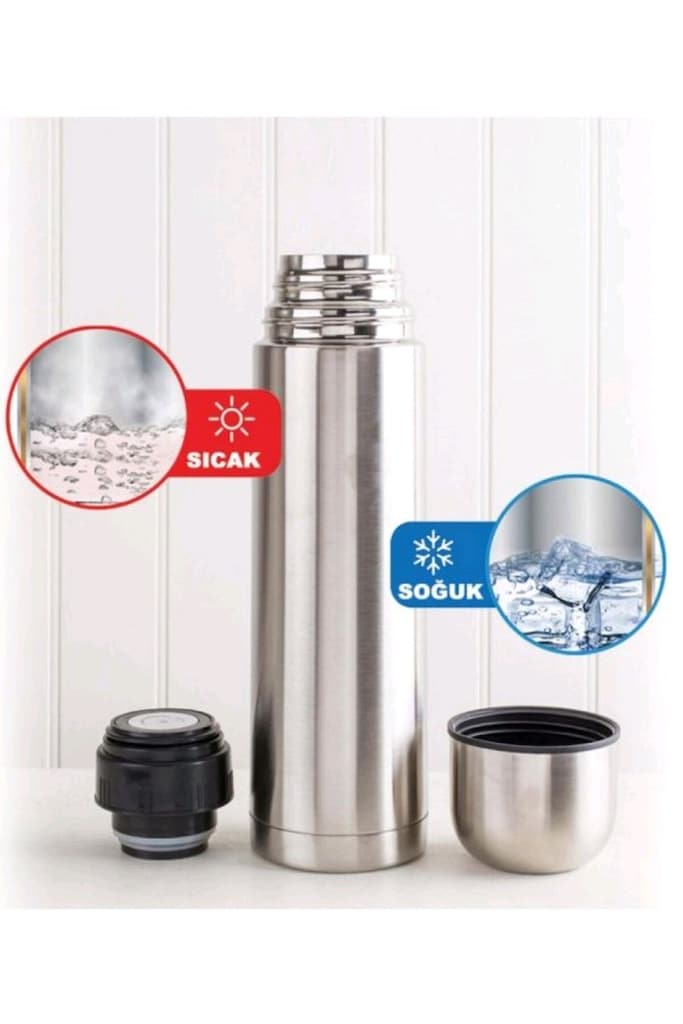 Deri Çantalı Termos 1 Litre - 4