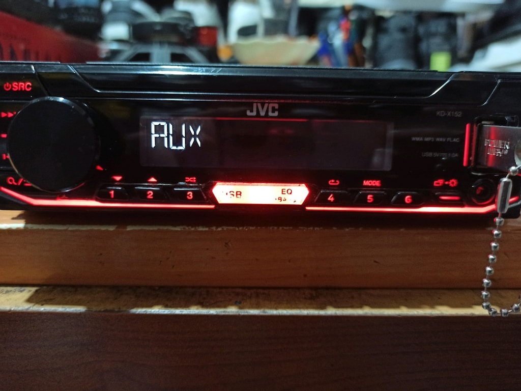 JVC KD-X152 Oto Teybi USB AUX RADYO tek anfi çıkışli oto teyp sorunsuz - 6