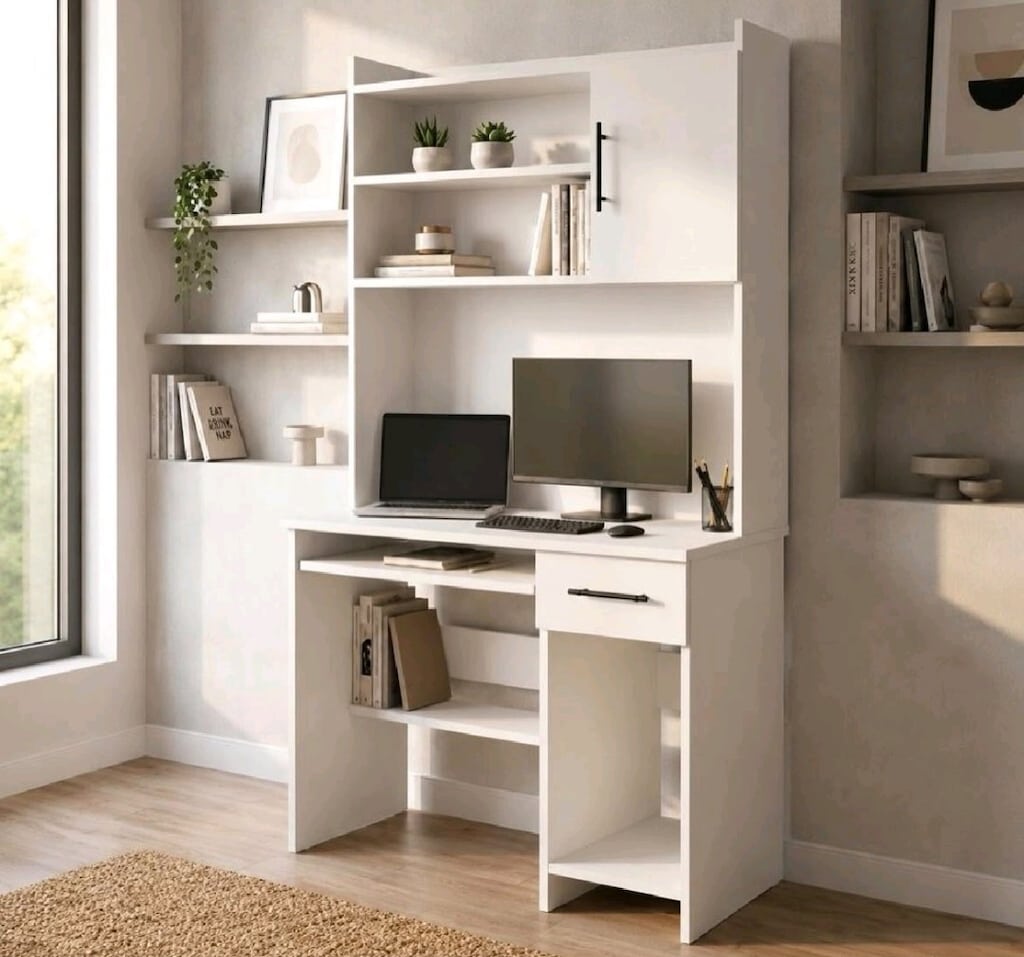 Kitaplıklı Geniş Kullanışlı Çalışma Masası - 2