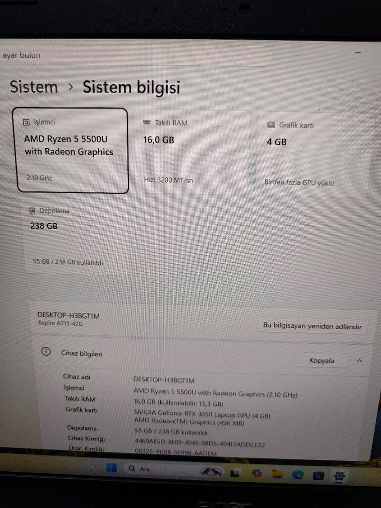 oyuncu Acer leptop notebook bilgisayar - 6