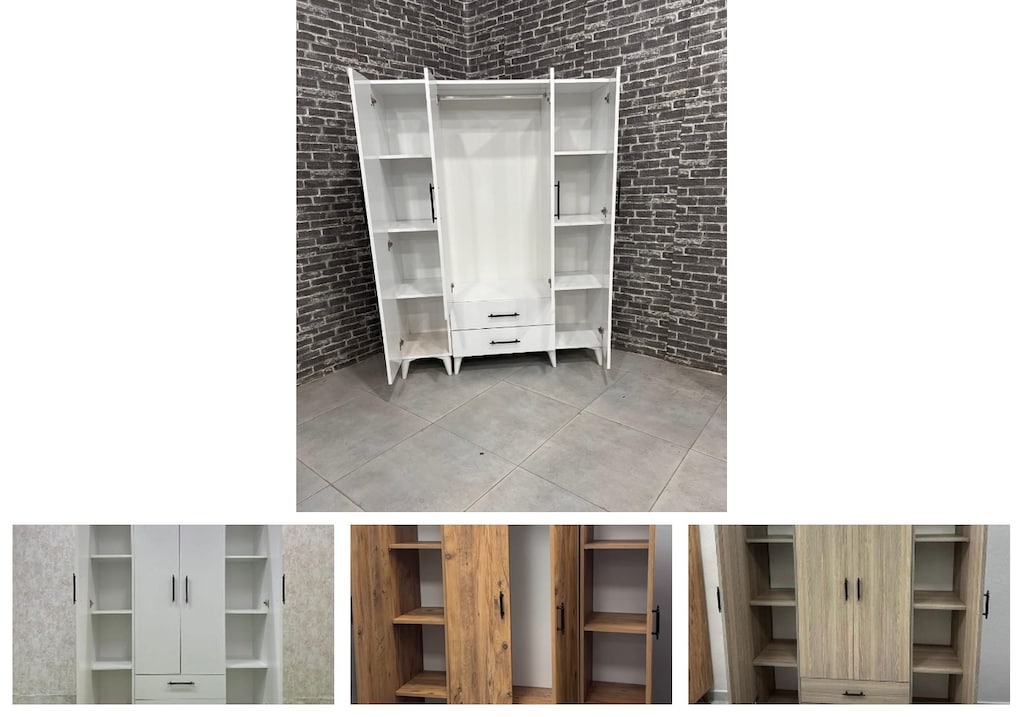 4 kapaklı elbise dolabı ewljzkifnk - 4