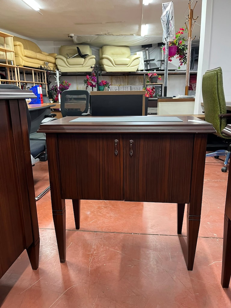 KLAS OFİS PENDİK 180x80 CEVİZ LÜKENS MAKAM TAKIMI FULL SET SIFIR - 3