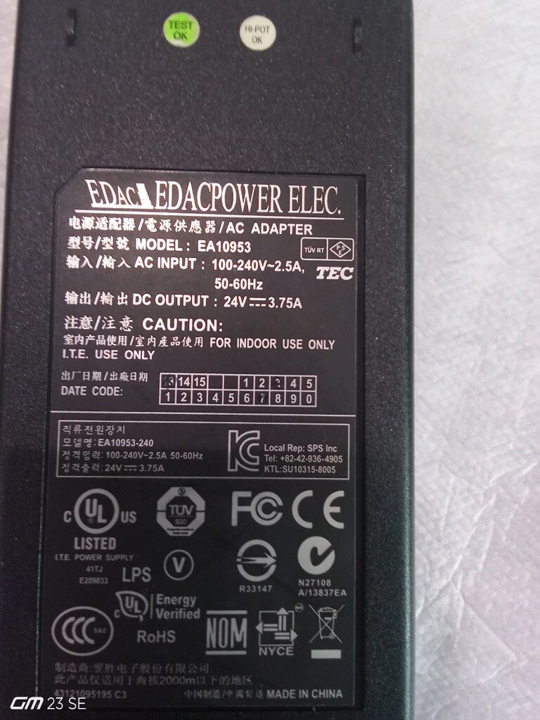 24 volt 3.75 Amper Adaptör - 3