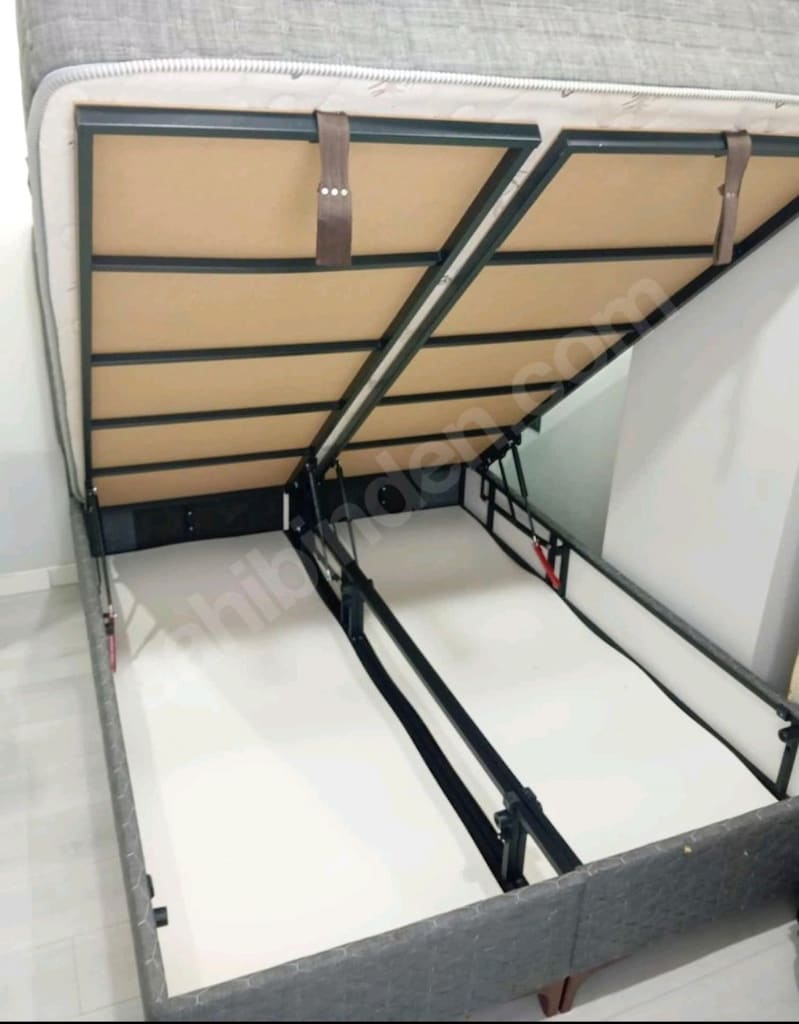 Çift Kişilik 150*200 ebatında temiz Baza, yatak, başlık - 2