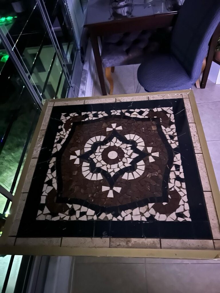 masaözel yapım mermer işlemeli desenl 78 en 78 boy 75 yükseklik - 6