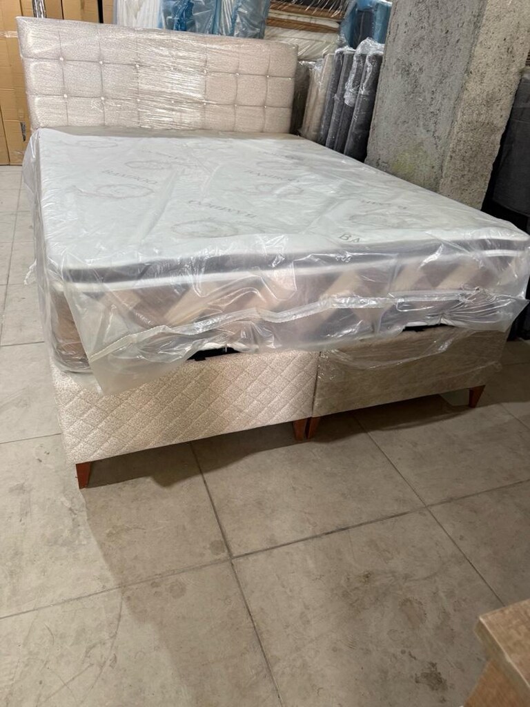 sıfır lüks çift kişilik baza başlık yatak - 2