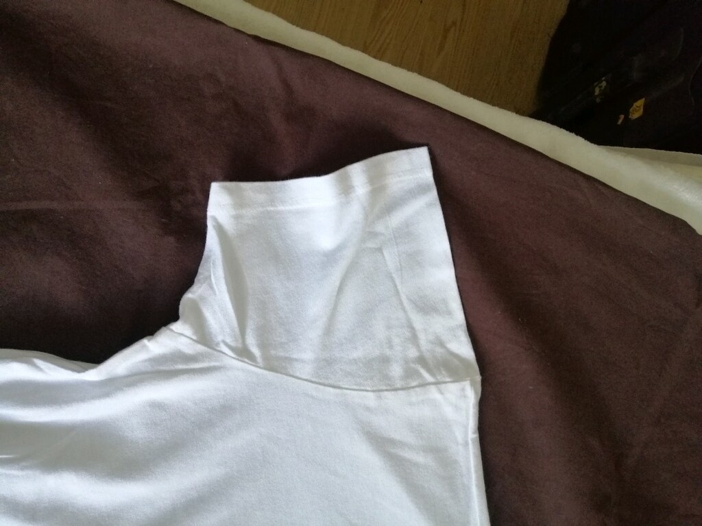 Beli lastikli pamuklu beyaz bluz - 4