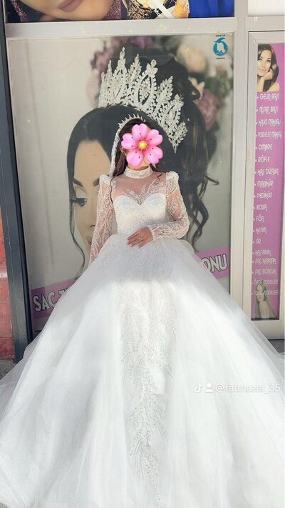 Prenses model gelinlik