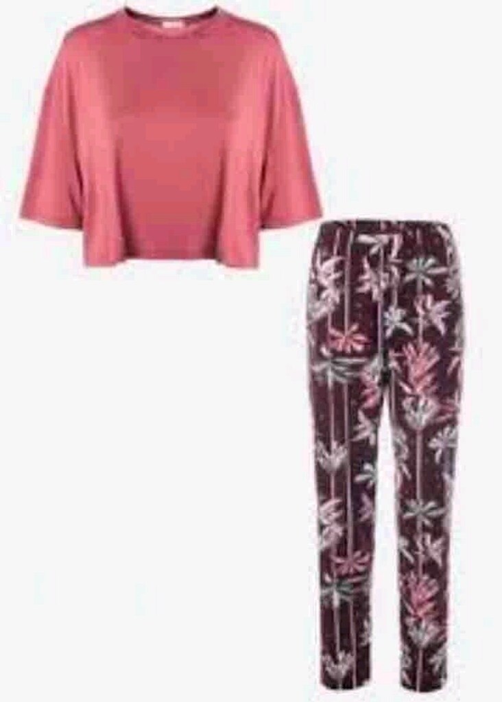 Koza Marka Pamuklu Kısa Kollu Pijama Takımı