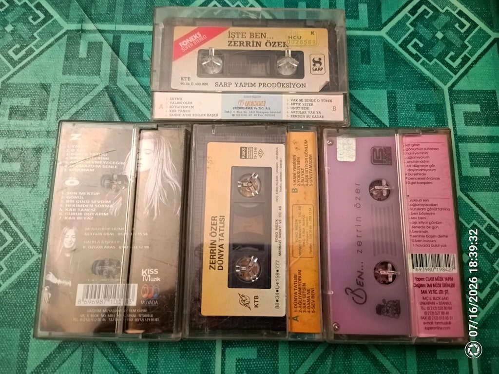 kargo dahil 1000TL Zerrin Özer Kaset lot - 2