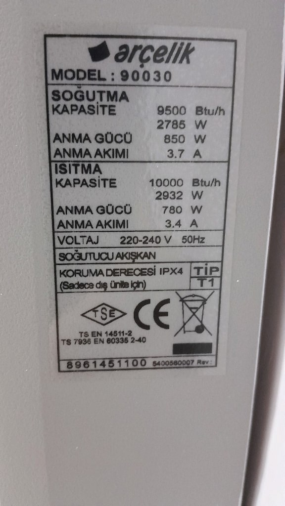 Arçelik 90300 Duvar Tipi Klima - 2