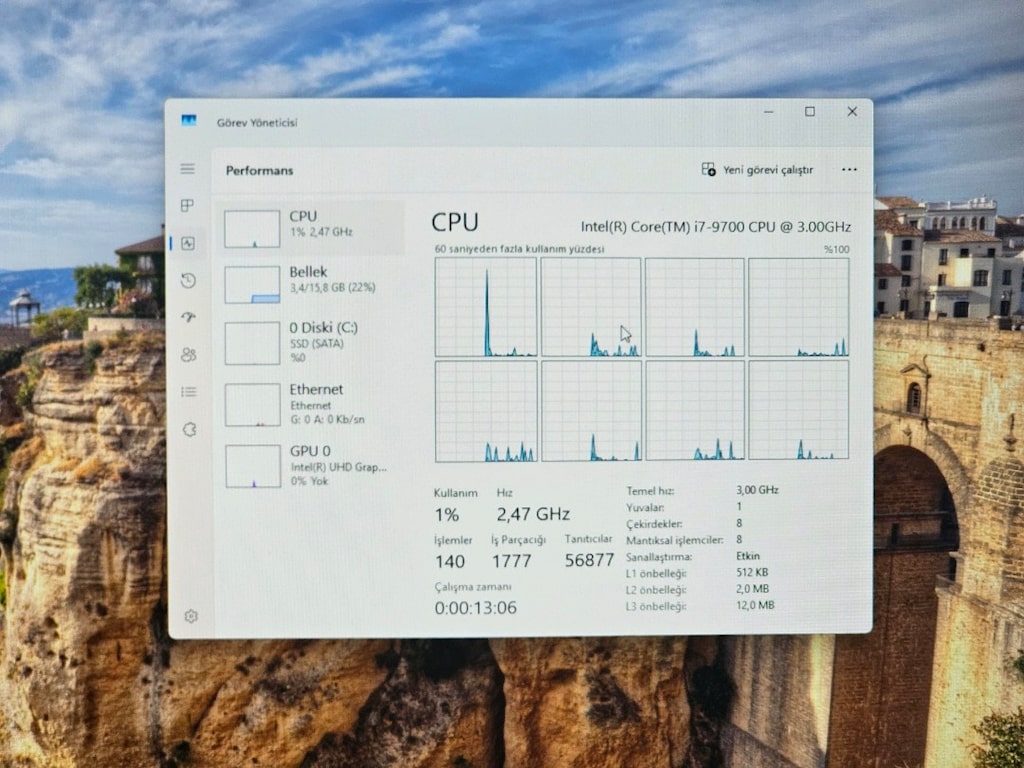 Dell OptipPlex 7070 | i7-9700 16GB ram 256GB NVMe SSD W11Pro - 6