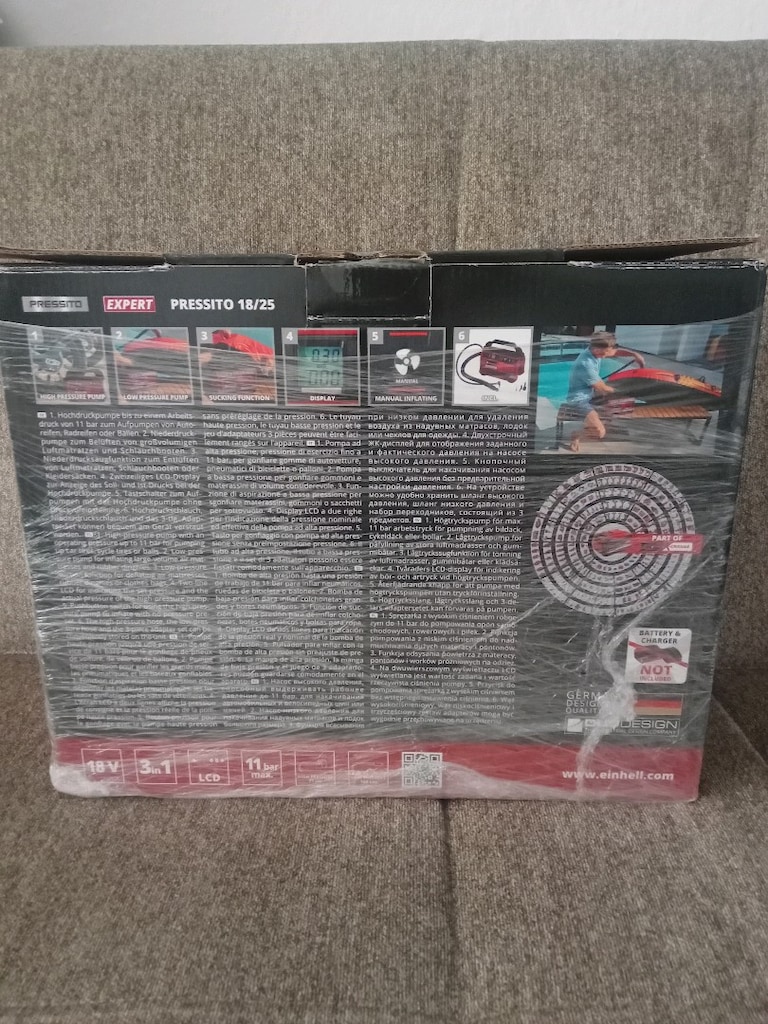 Einhell hava kompresörü 18 /25 akülü kompresörü - 2