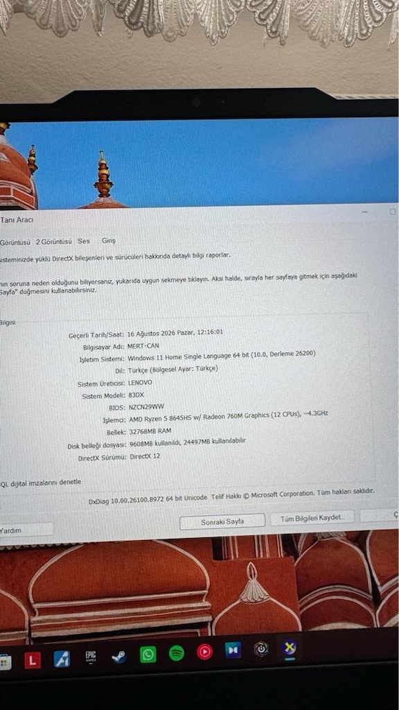 Sıfır Gibi Loq RTX 4060 32 GB RAM 1.5 TB SSD - 9