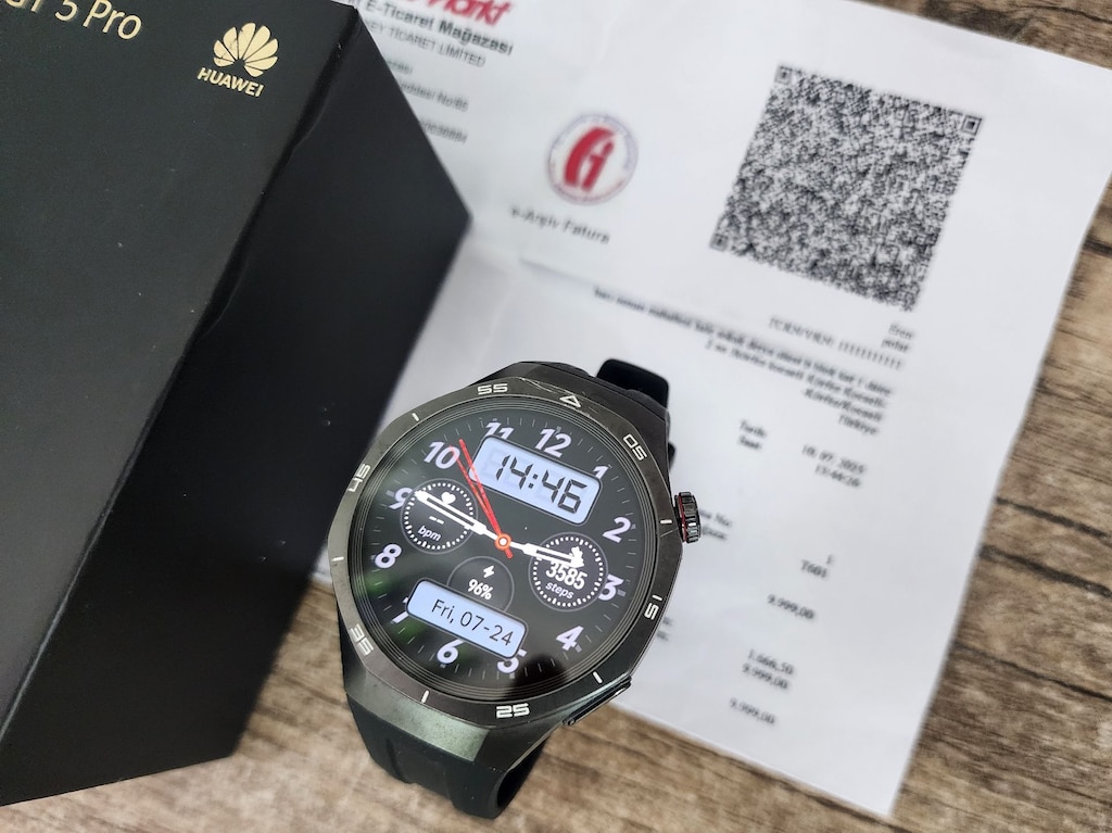 Huawei Watch GT 5 PRO / Kutu Fatura /12 Ay Garanti / Sıfır Gibi - 2