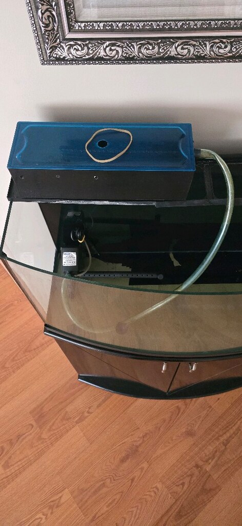 akvaryum ışık ve tepe filtre 80 cm bombeli sehpalı - 2