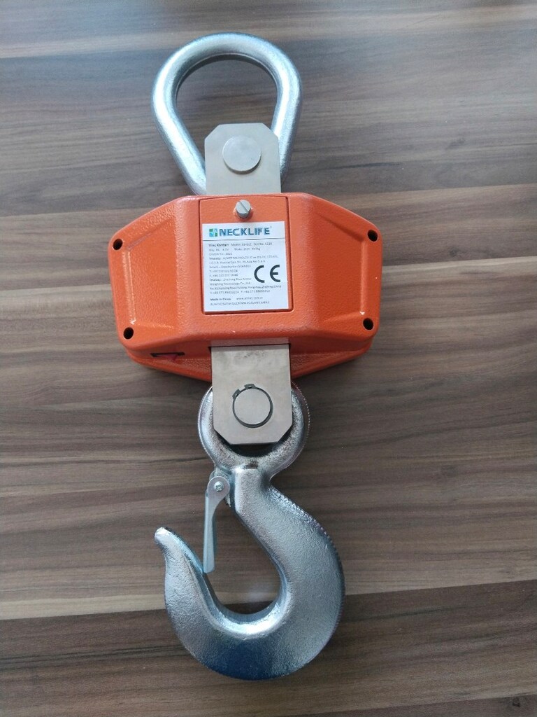 Necklife Askı Terazi, Vinç Kantarı, Dijital Vinç Baskülü (3 Ton) - 8