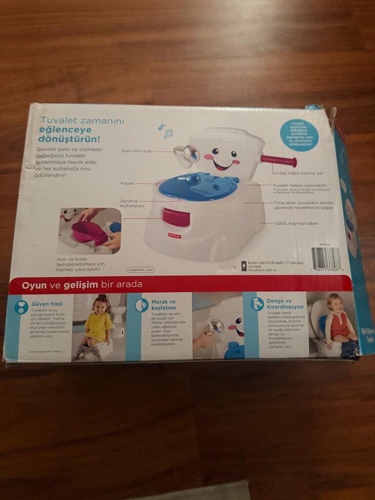 Fisher-Price Eğitici Eğlenceli Tuvalet – Kutulu, Temiz ve Eksiksiz - 2