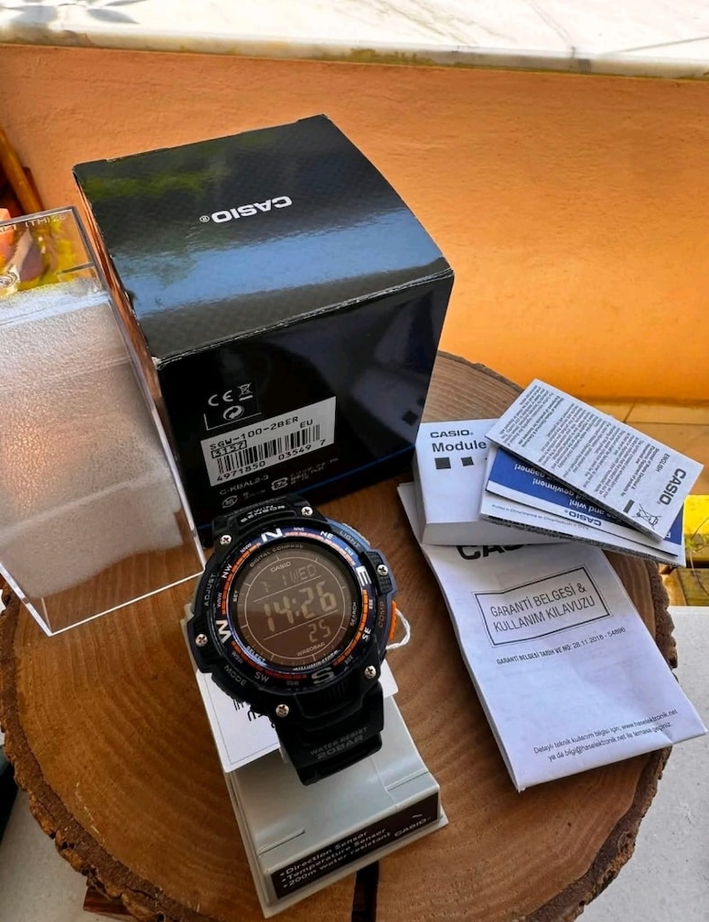 Orjinal Casio Sgw-100 Pusula/Termometre HATASIZ - 2