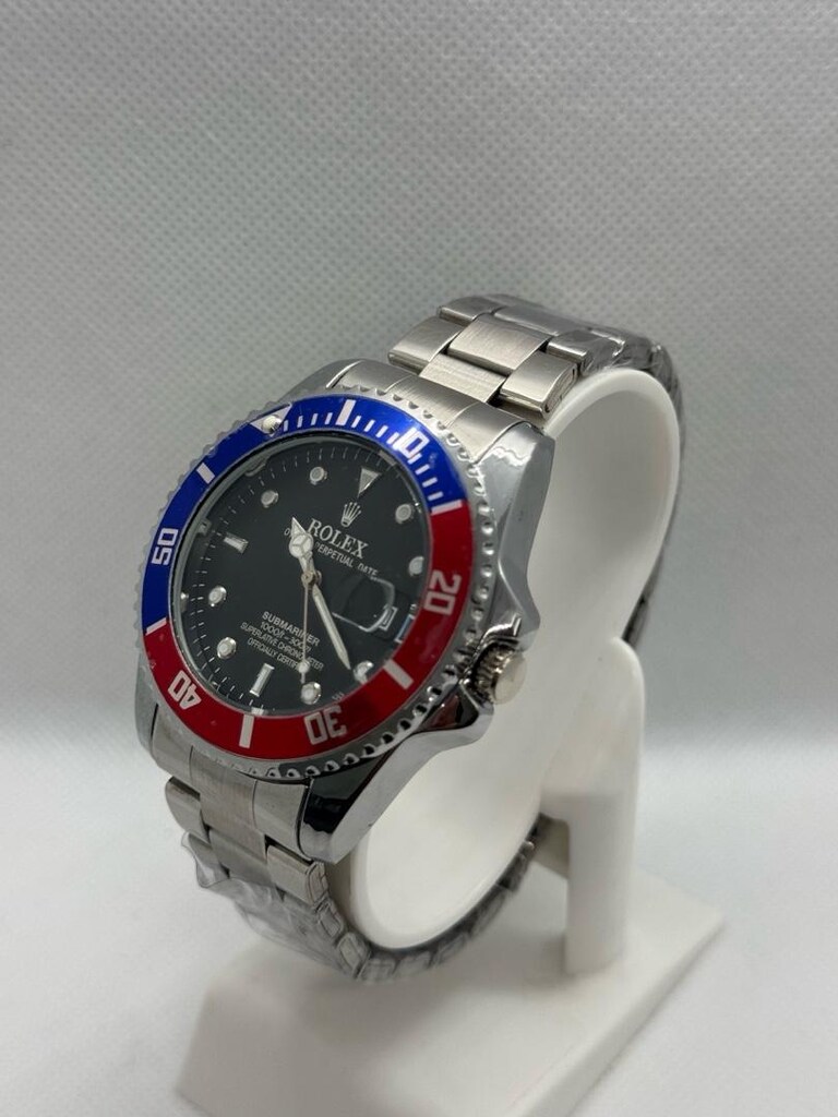Rolex Mavi kırmızı Lüks Saat - 4