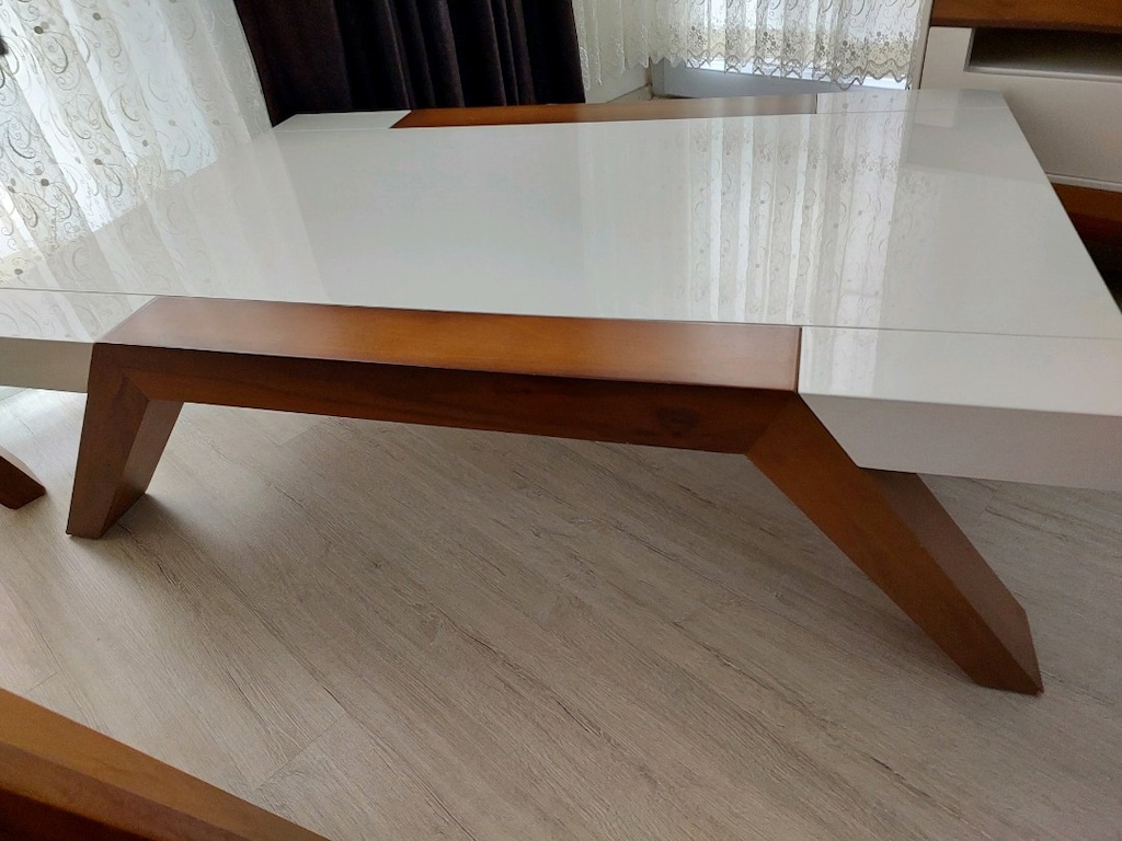 mdf lake boyalı masa 6 sandalye orta sehpa tv sehpası - 13