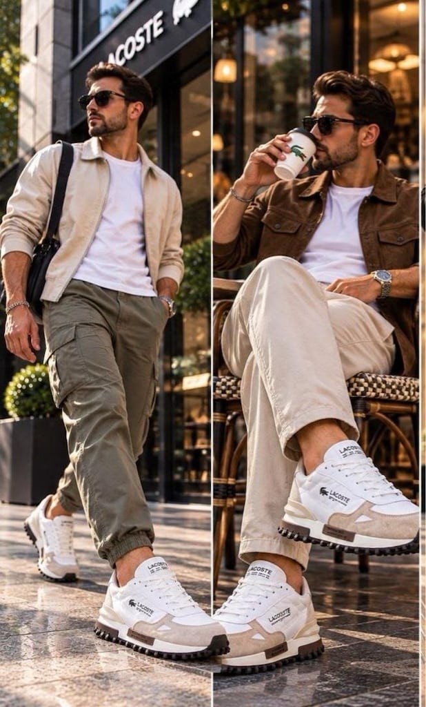 ‼ LACOSTE ELITE ACTIVE PREMIUM | BROWN CREAM - 5