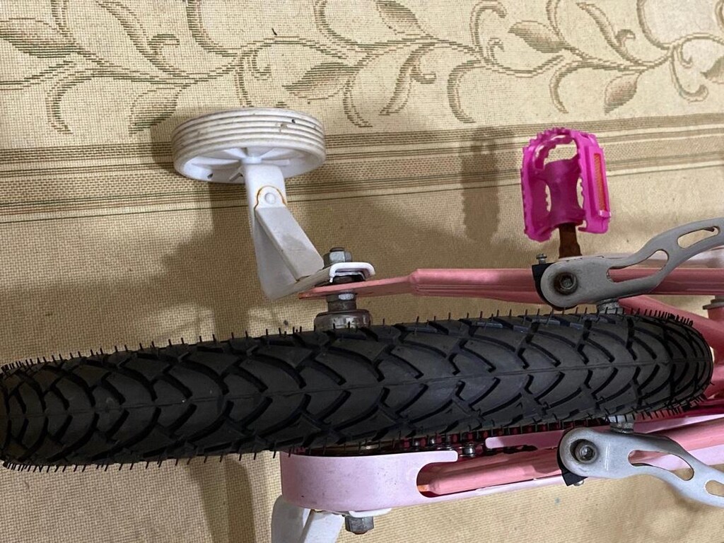 kron hydra 16 jant pembe ön sepetli kız çocuk bisikleti - 3