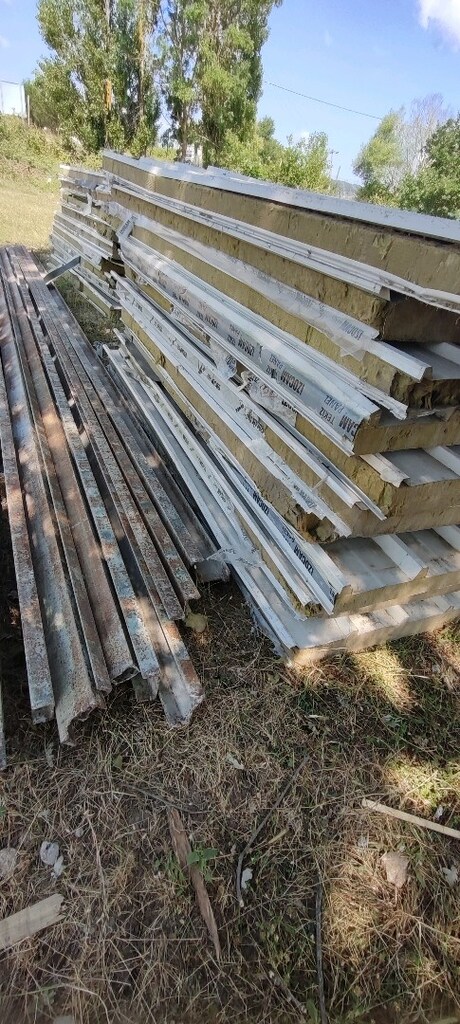 taş yünü panel 2,90ile 3,30 boy 40adet mt 750 - 6