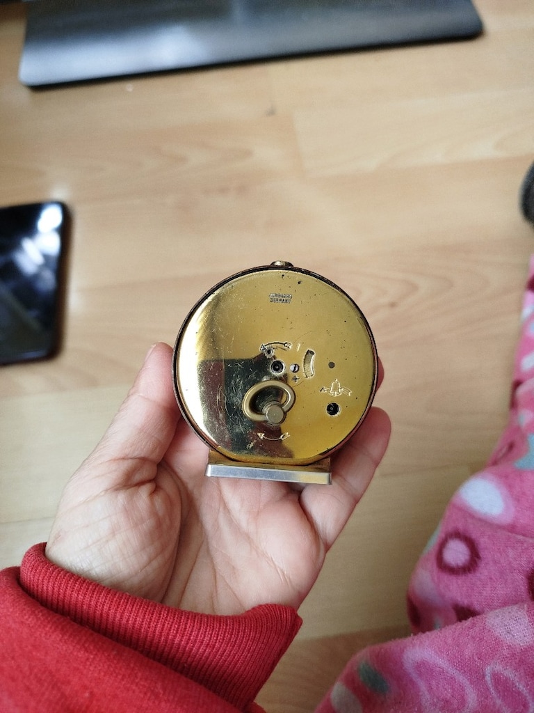 Vintage Almanya Junghans Trivox çalar saat masa çalar saati ahşaptan - 3