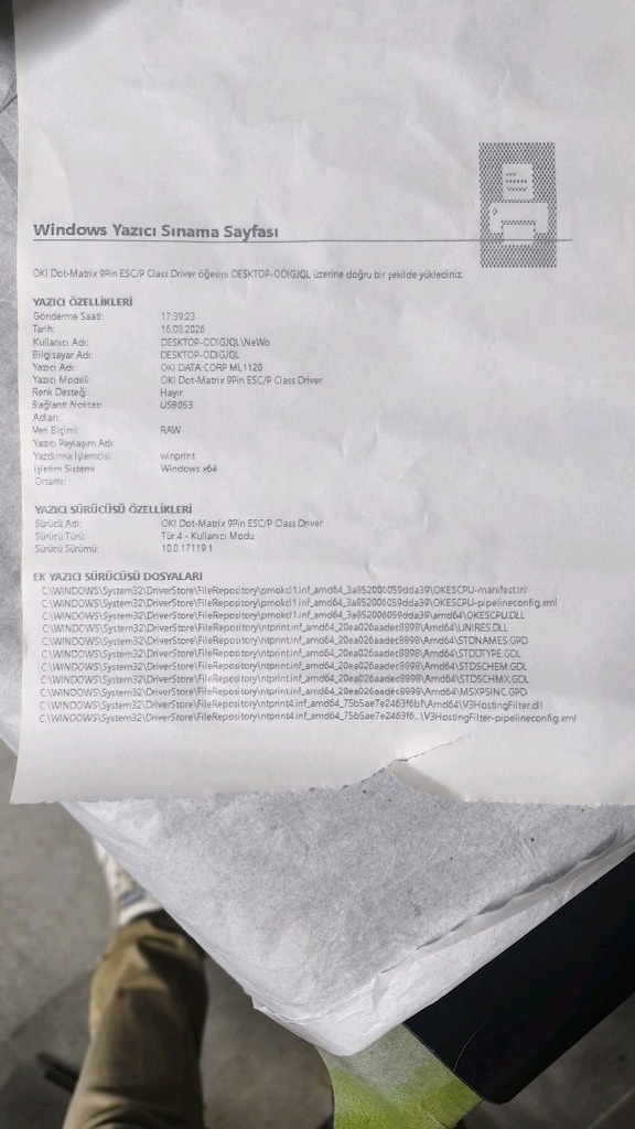 OKI ML1120 Eco Nokta Vuruşlu Yazıcı - 5