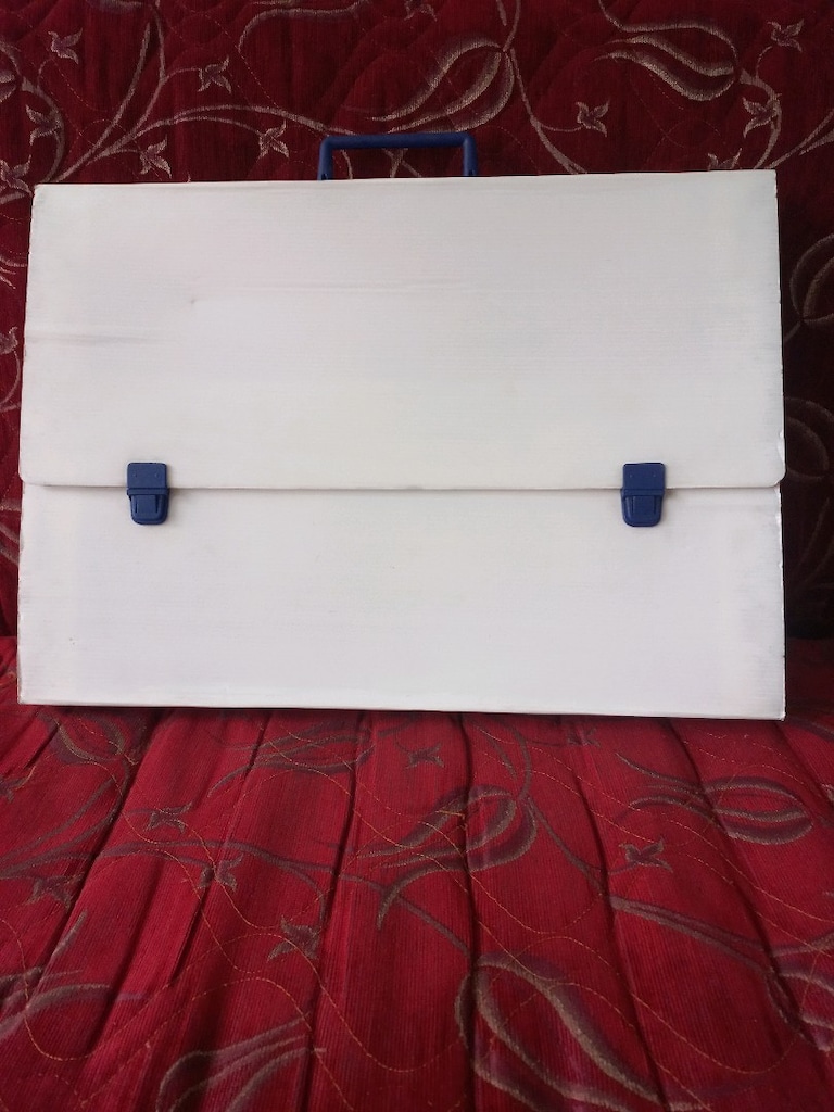 Resim çantası beyaz renk büyük boy - 3