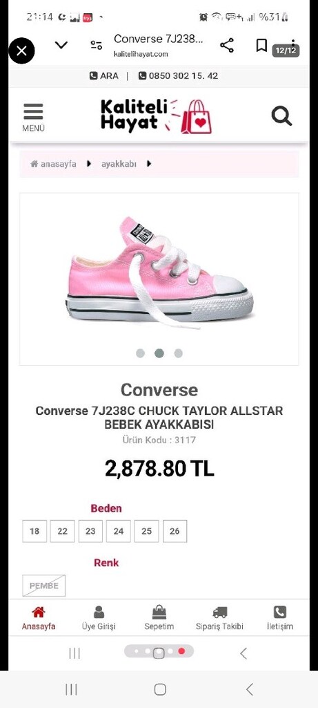 Converse çocuk ayakkabı. 20 numara. Sıfır ayarında. Us polo 29 numa - 10