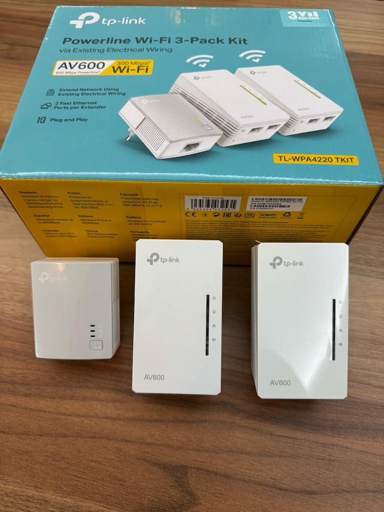 Tp Link Tl-WPA4220T Kit 600mps Powerline Kit - 2