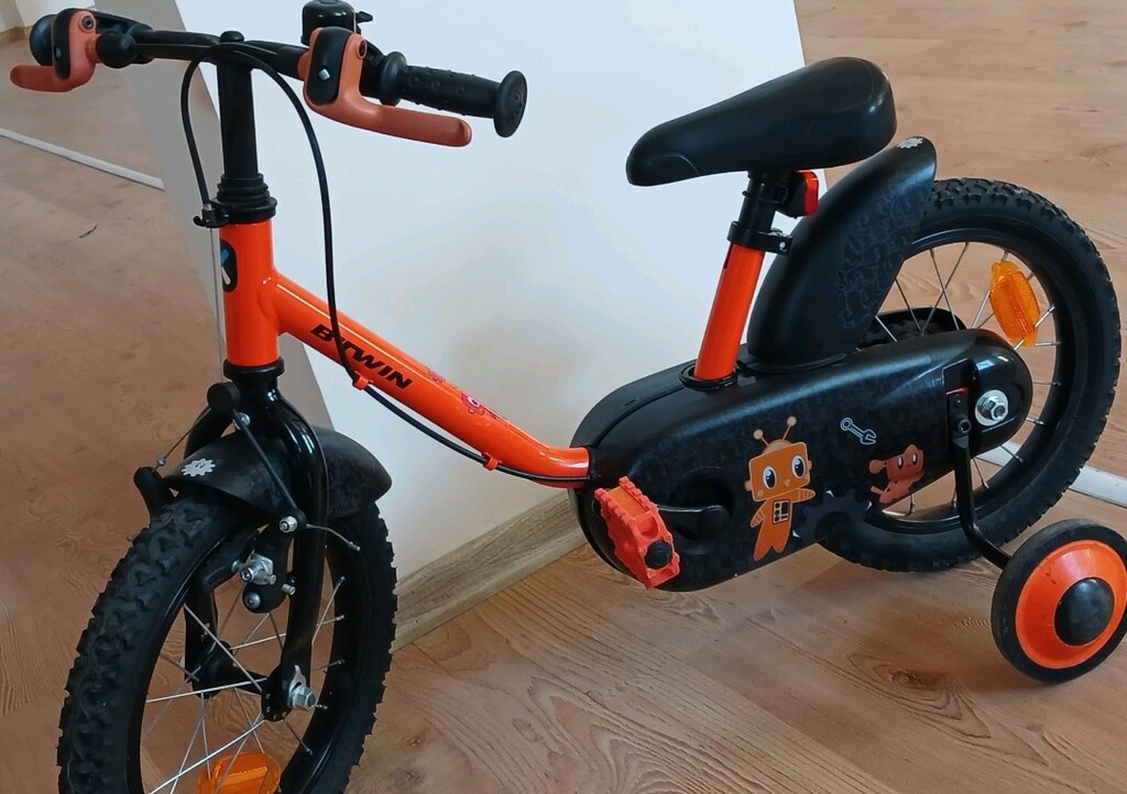 btwin çocuk bisikleti 14i jant Decathlon YENİ GİBİ Ön Sepetli - 8