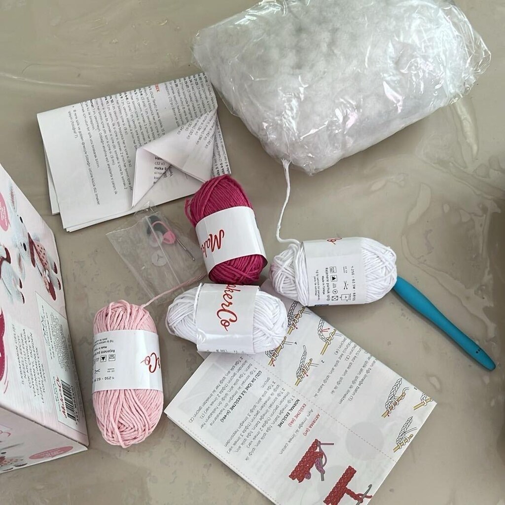 Neşeli Keçi tığ işi Amigurumi örgü Kiti - 4