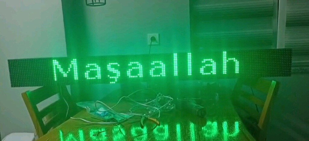16x160cm led tabela kayan yazı - 2