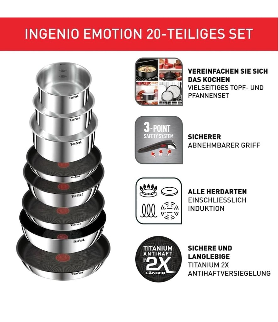 Tefal tencere tava set 22 parça - 2