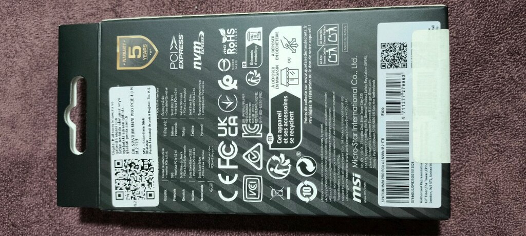 MSI spatium m470 pro 1tb sıfır kapalı kutu - 2