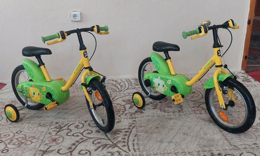 2 ADET 14 JANT DECATHLON BTWIN ÇOCUK BISIKLETI - 3