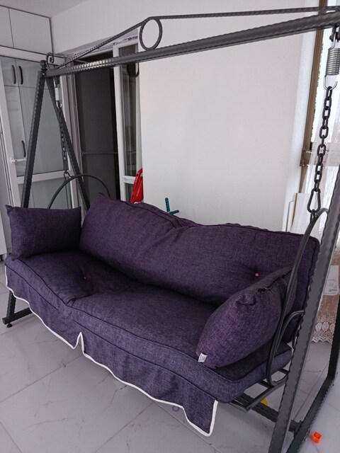 3 Kişilik Demir Bahçe/Balkon Salıncağı