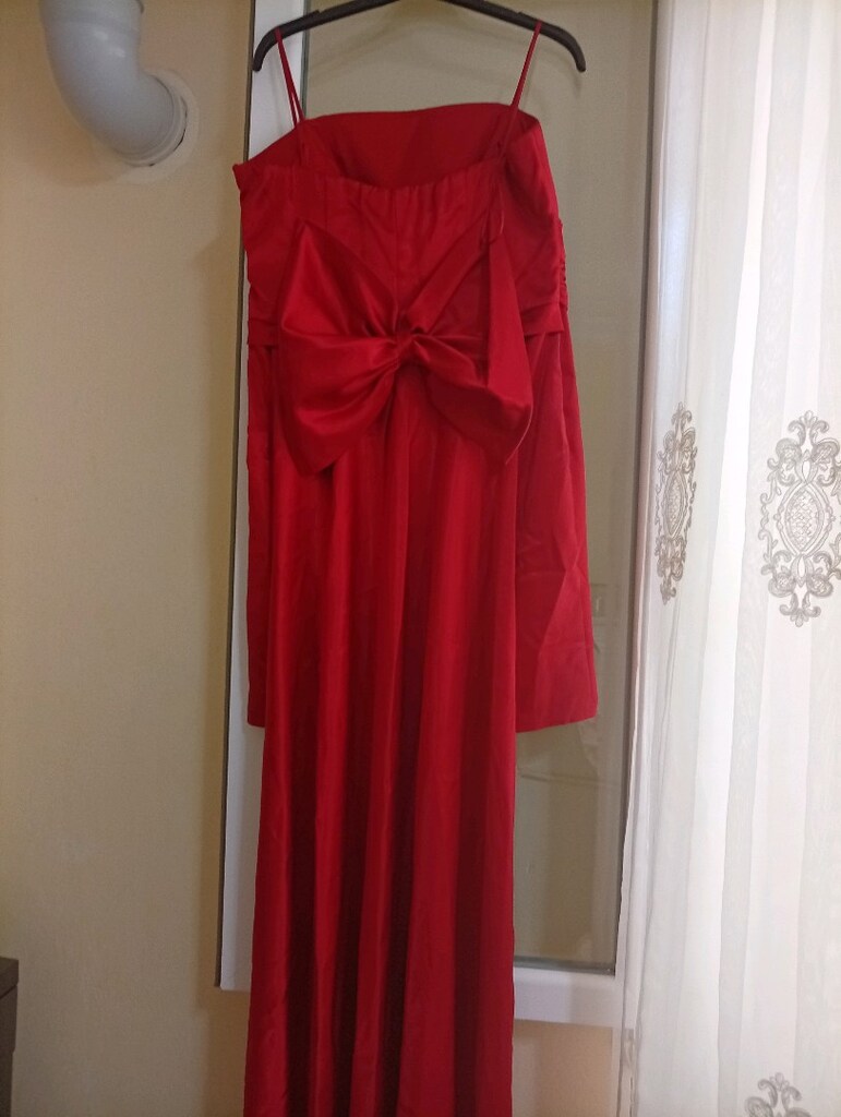 Kırmızı Abiye Elbise - 5