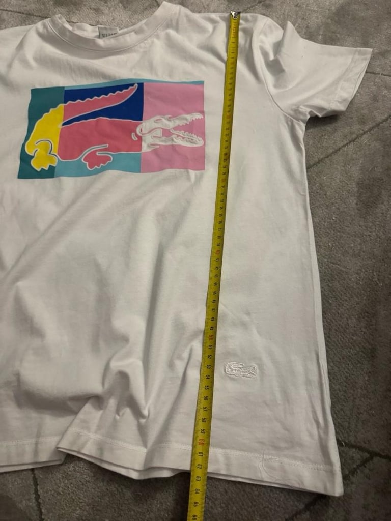 lacoste tişört timsah baskı kadın - 5