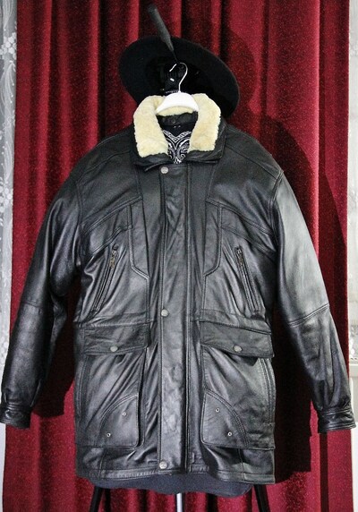 90's Vintage Italian Leather-Salaş Kalıp Gerçek Deri Mont&Ceket