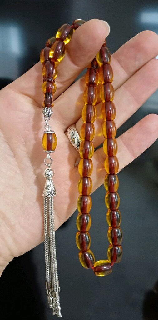 Ateş Kehribar Tesbih - 2