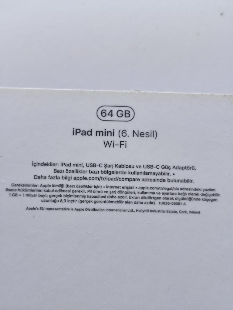 Apple iPad Mini 6. Nesil 64 GB Wi-Fi Kutulu ve Orijinal Şarjlı - 5
