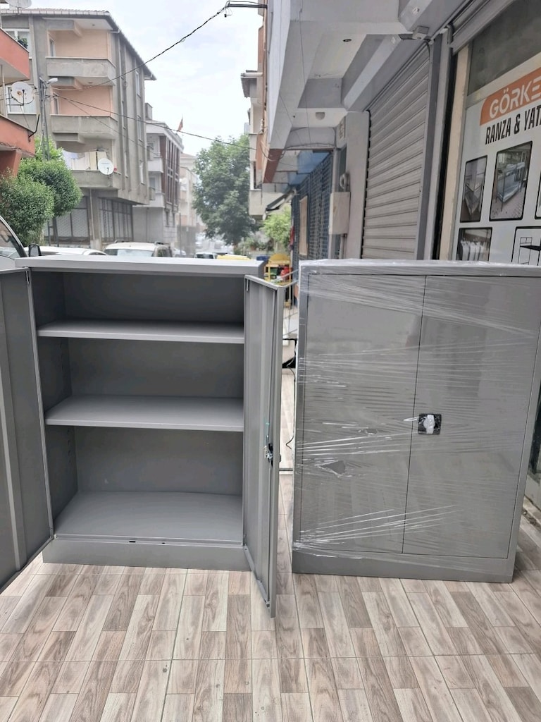 ANTRASİT RENK 130 CM DOSYA KLASÖR DOLABİ ÜCRETSİZ TESLİMAT - 2