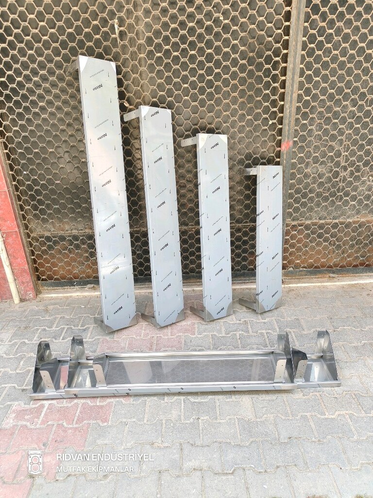tek katlı duvar rafı krom duvar raf endüstriyel hazır mutfak duvar raf - 18