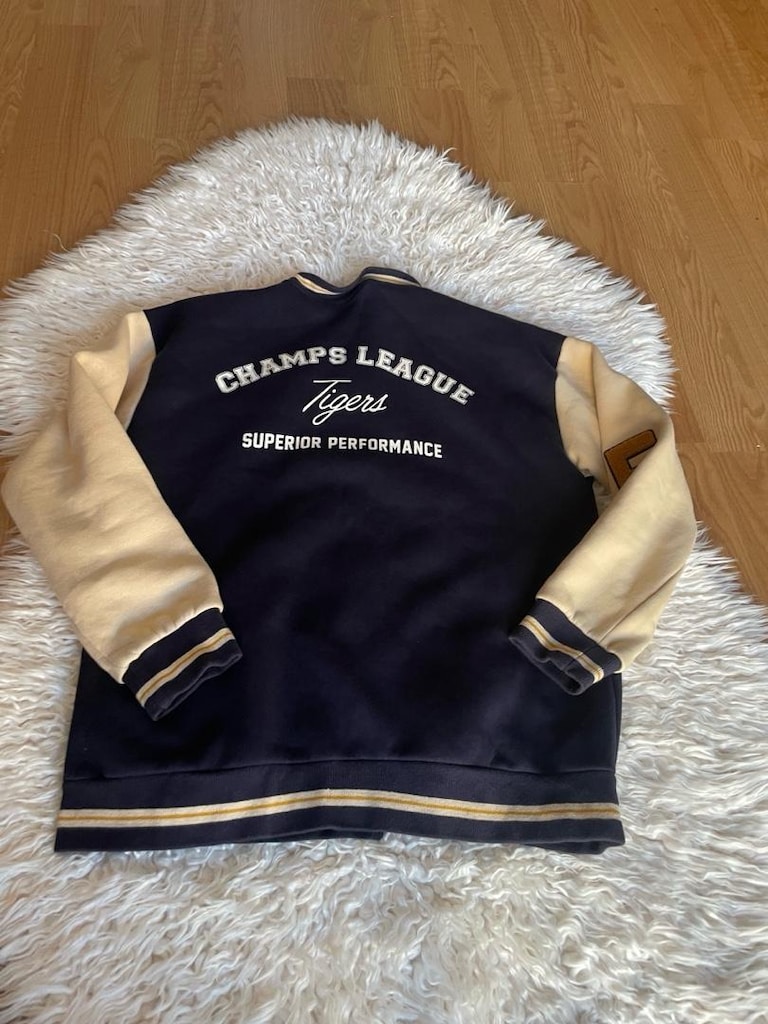 Lacivert Beyaz Bomber Ceket 12-13 yaş — görsel 6/7